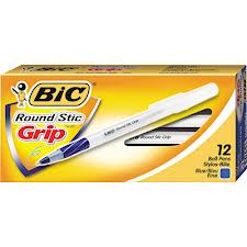 قلم جاف مع جلدة(Round Stic Grip)
